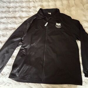 Vintage USA Olympic Fleece Jacket 🖤 Made in USA | XL